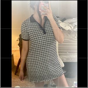 Zara quilted collar dress